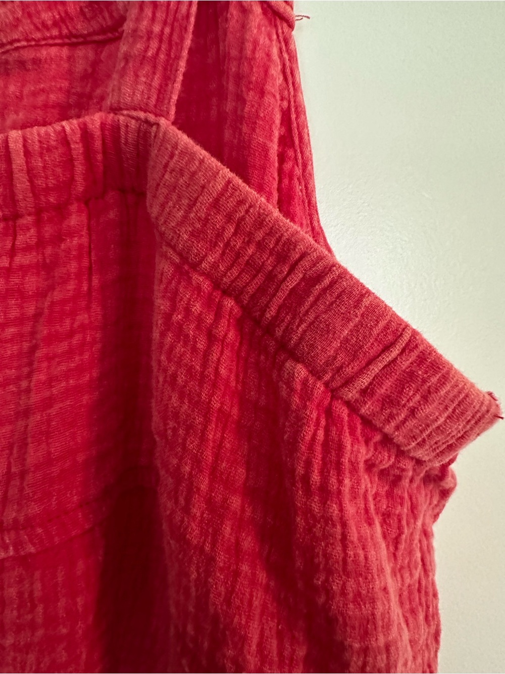 Red Washed Colored Romper ❤️ - Picture 4 of 5
